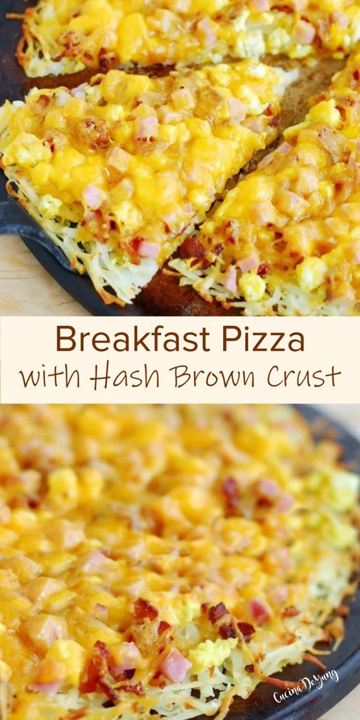 Elevate Your Brunch: Irresistible Hashbrown Crust Breakfast Pizza