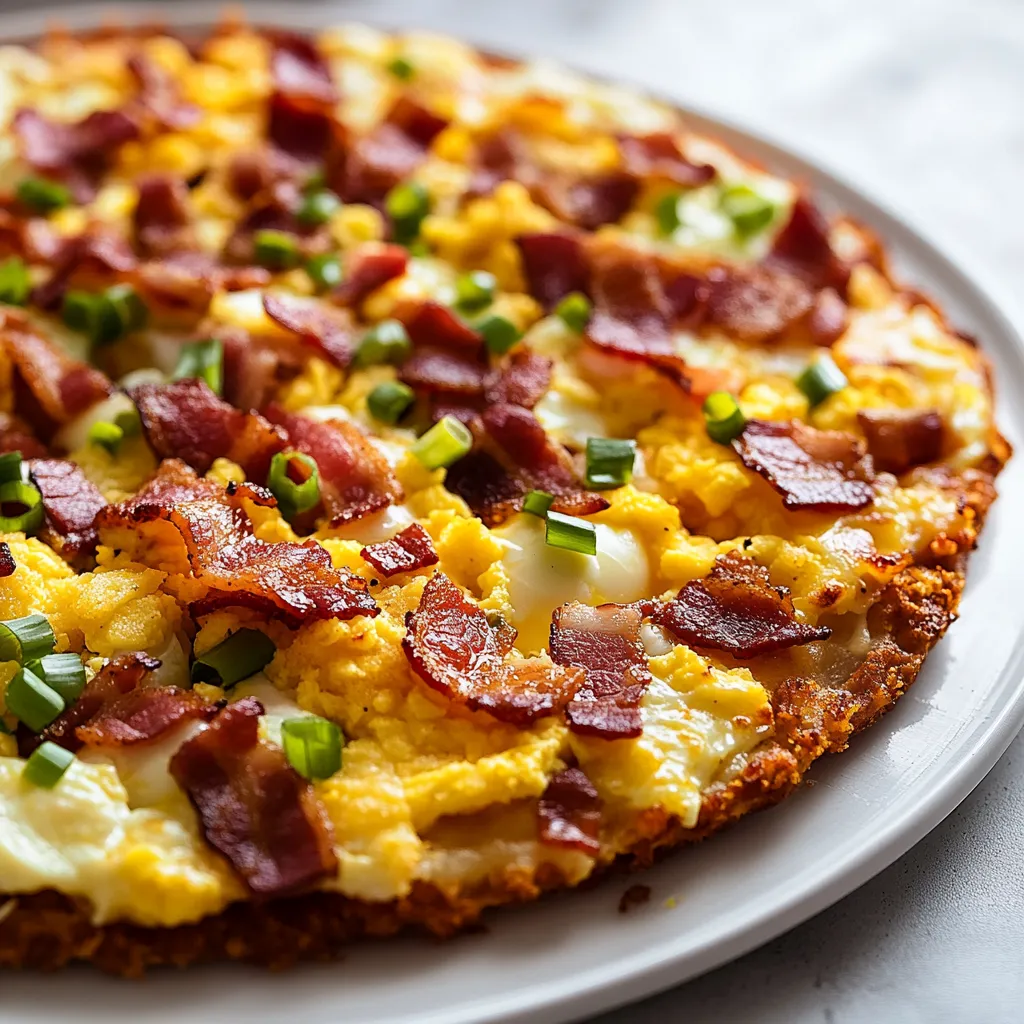 Hashbrown Crust Breakfast Pizza Recipe: Bacon & Egg Perfection